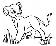 Coloriage simba dans le roi lion 3 hakuna matata