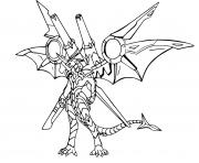 Coloriage bakugan drago avec armes
