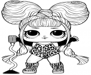 Coloriage LOL Doll Alto with Stand Up Microphone