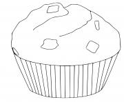 Coloriage muffin cupcake