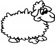 Coloriage dessin d un mouton