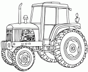 Coloriage tracteur massey ferguson
