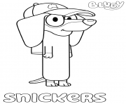 Coloriage Dachshund Snickers