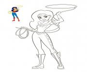 Coloriage Wonder Woman DC Super Hero Girls