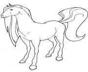 Coloriage cheval scarlet horseland