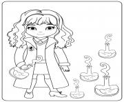 Coloriage Hermione With Potions