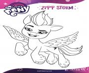 Coloriage zipp storm poney licorne mlp 5