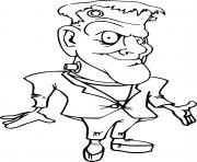 Coloriage Simple Funny Frankenstein