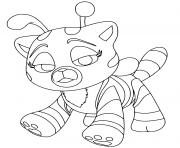Coloriage animal poppy playtime chat abeille