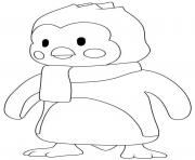 Coloriage stumble guys chilly penguin